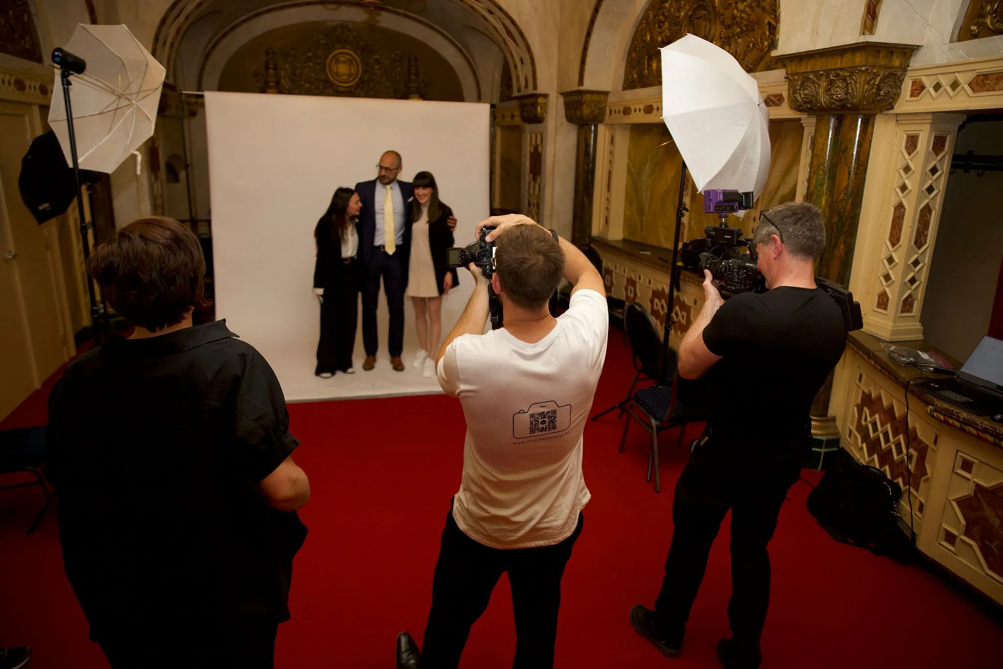 Portrait studio réalisé sur un événement corporate
